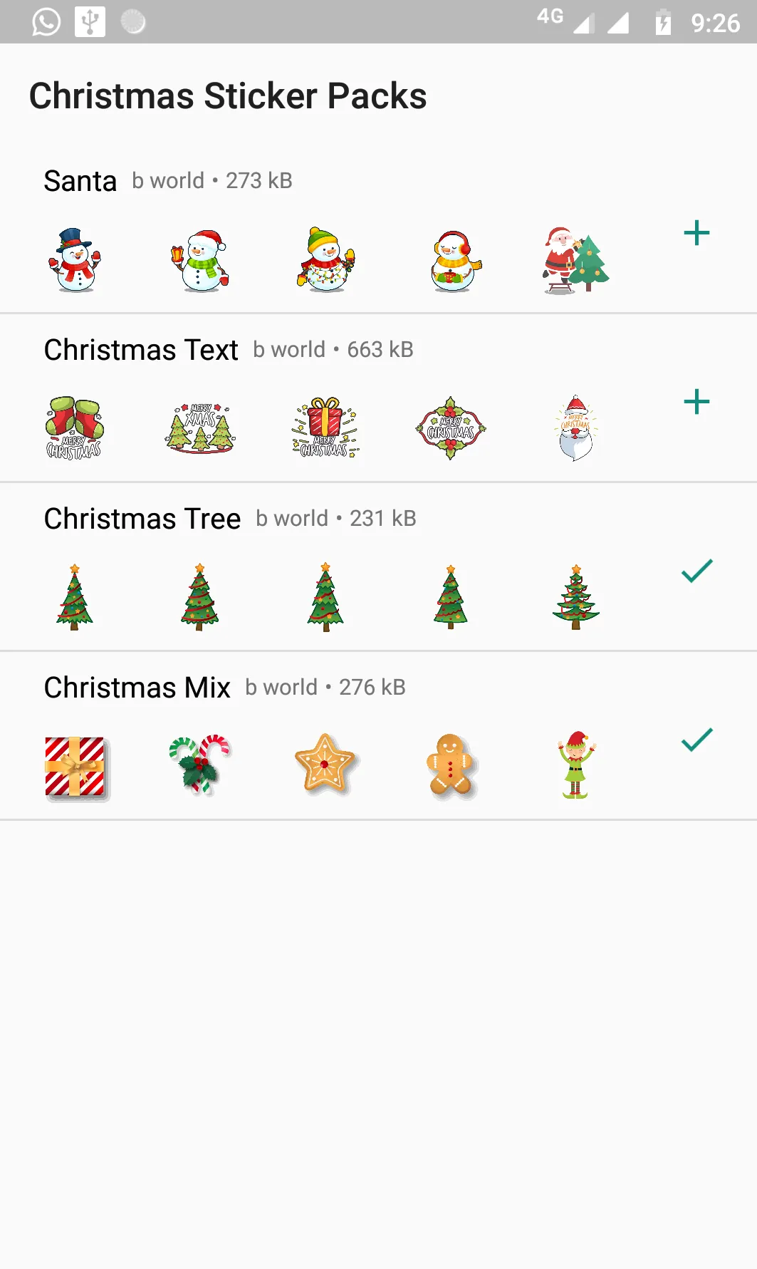 Christmas Stickers | Indus Appstore | Screenshot