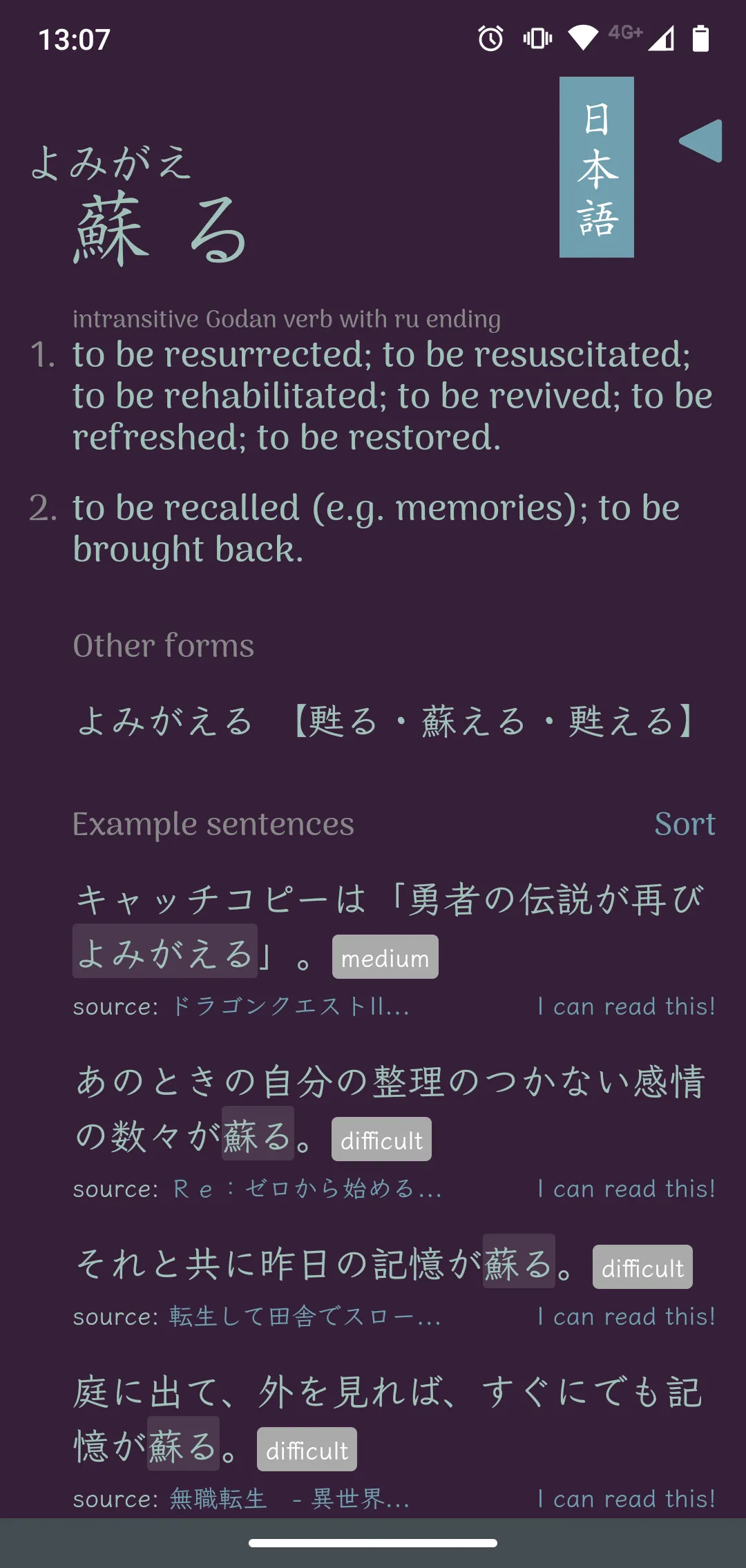 KanjiGraph Japanese Dictionary | Indus Appstore | Screenshot