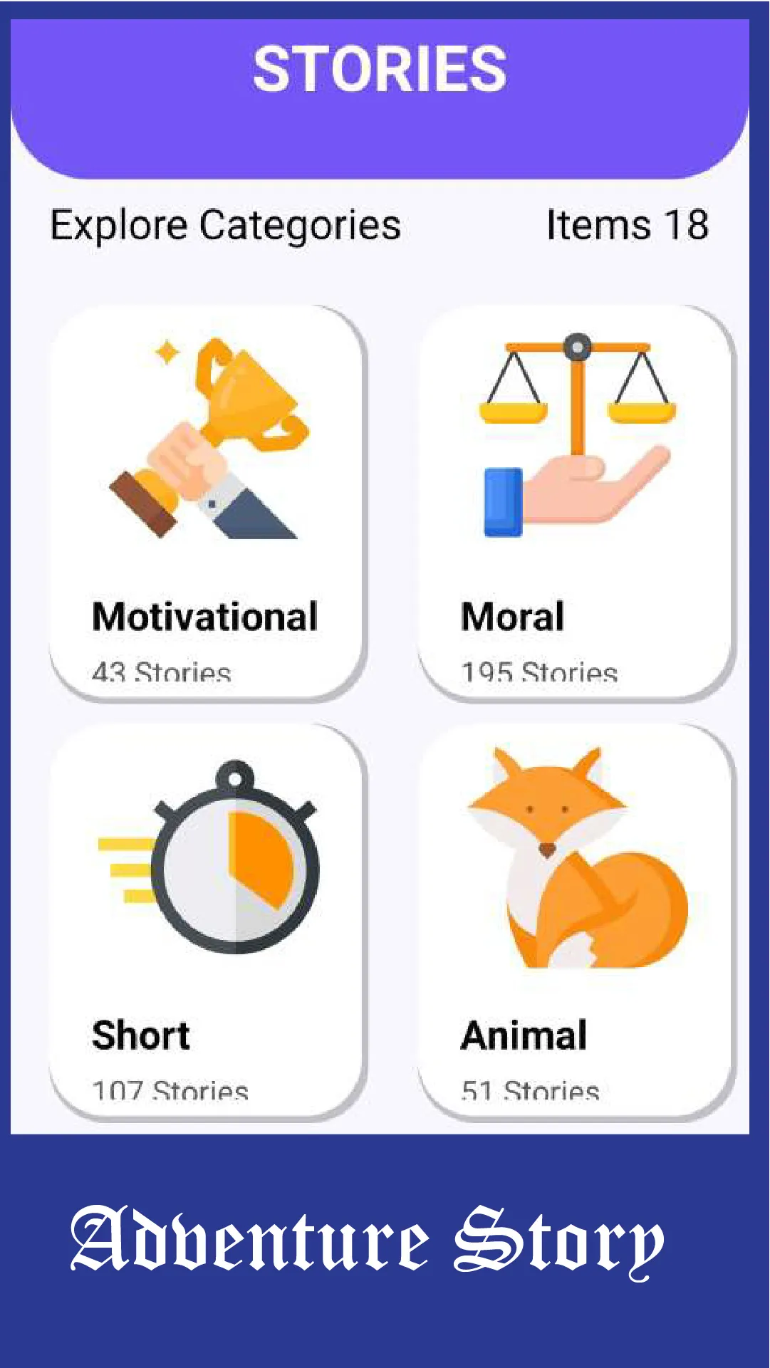 1000+ Short English Stories | Indus Appstore | Screenshot