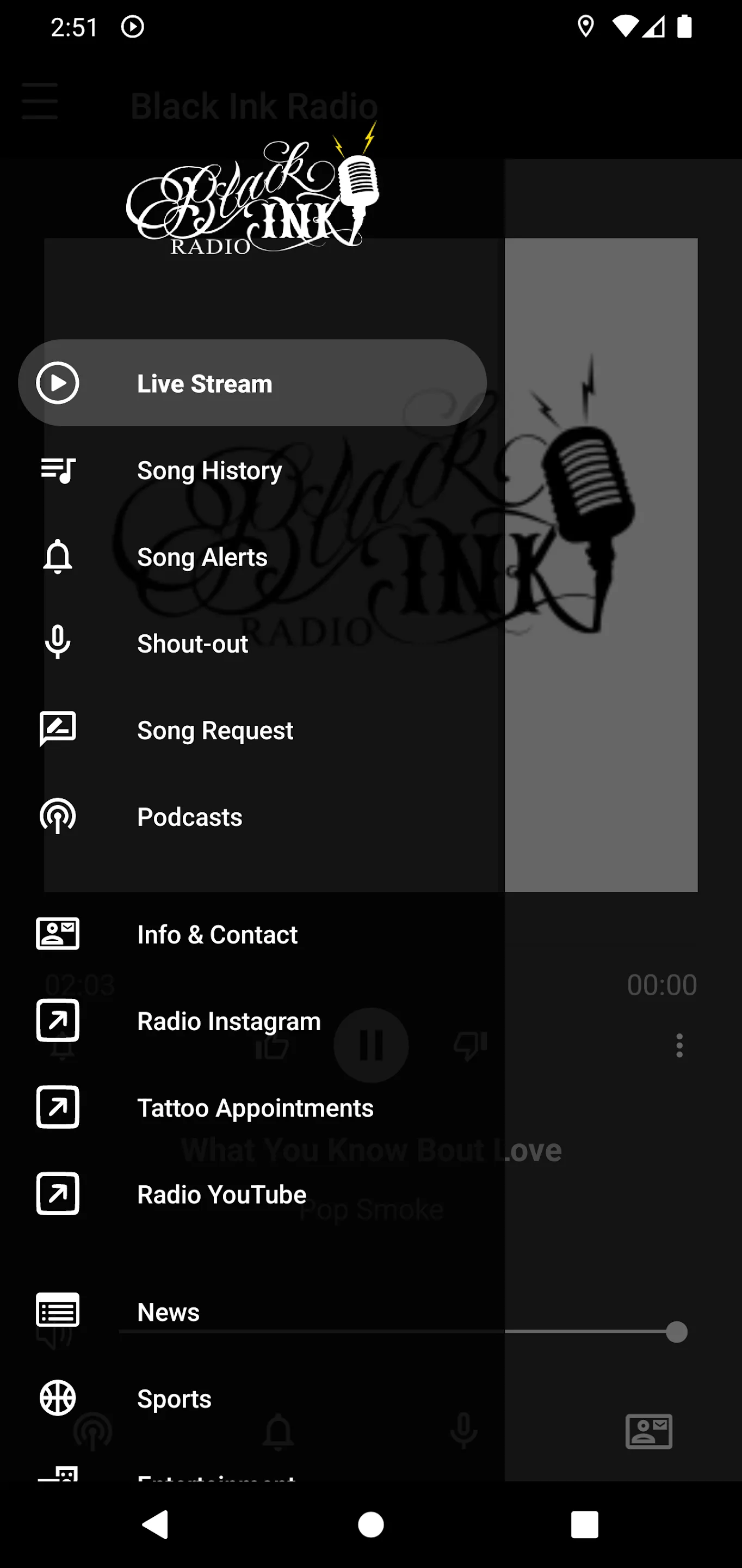 Black Ink Radio | Indus Appstore | Screenshot