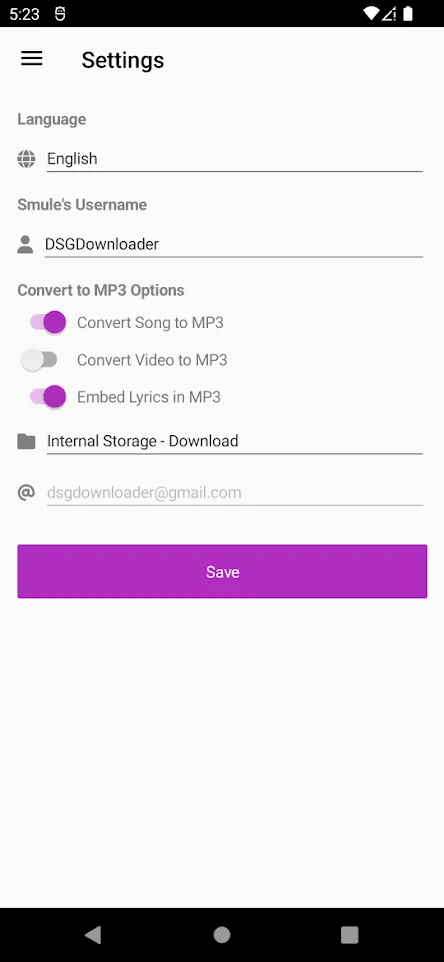 DSG Downloader for Smule | Indus Appstore | Screenshot