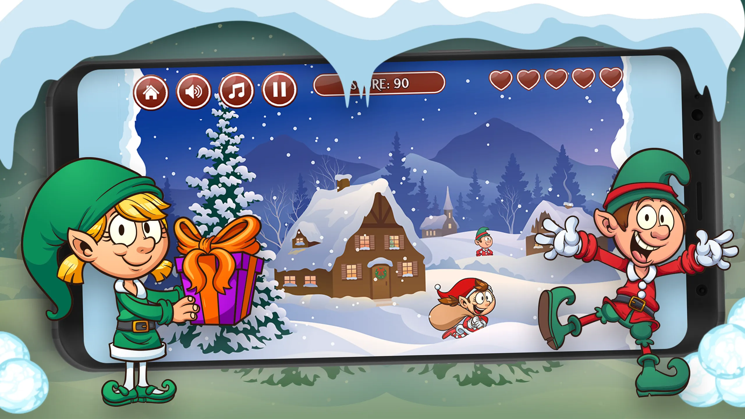 Santa's Snow Fight | Indus Appstore | Screenshot