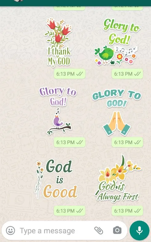 Christian Stickers | Indus Appstore | Screenshot