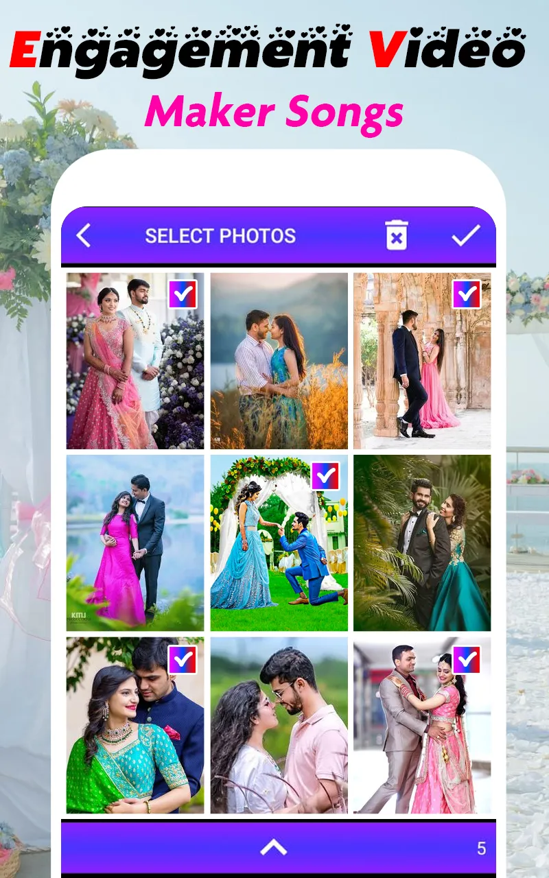 Engagement video maker songs | Indus Appstore | Screenshot