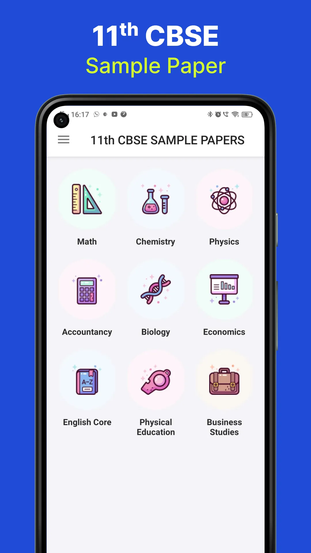 Class 11 CBSE Sample Papers | Indus Appstore | Screenshot