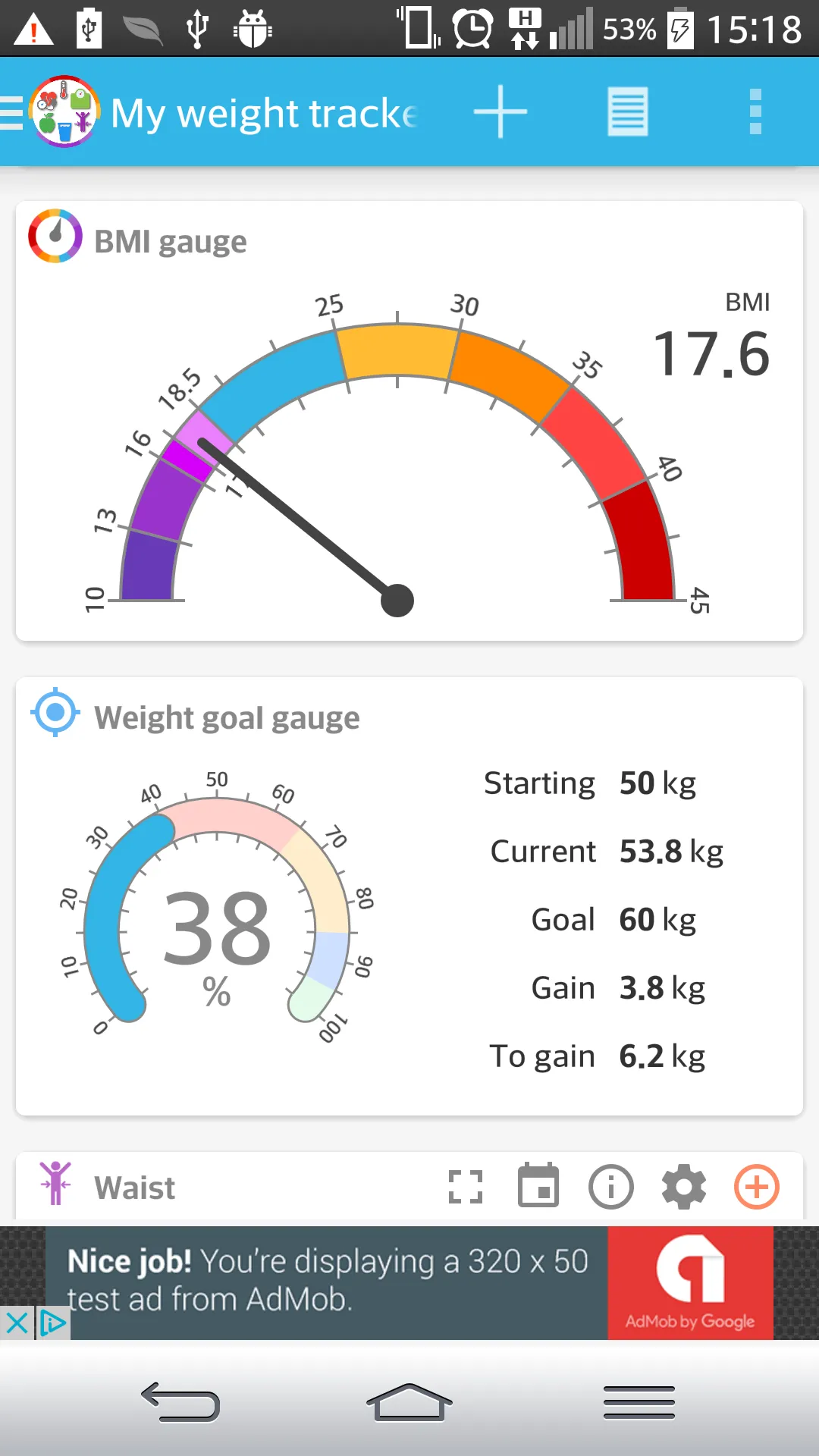 My Weight Tracker, BMI | Indus Appstore | Screenshot