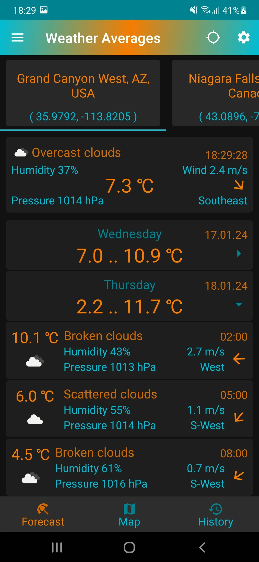 Weather Averages | Indus Appstore | Screenshot