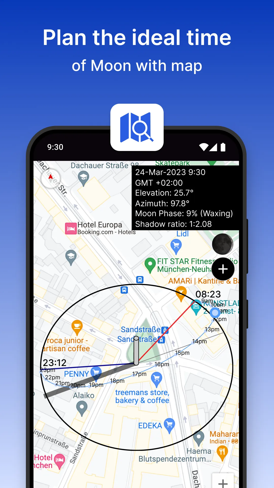 Moon Locator - Lunar Calendar | Indus Appstore | Screenshot