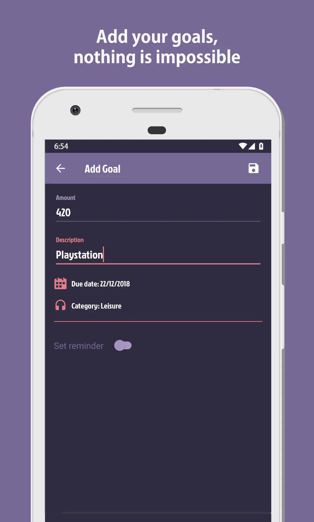 SavePal: Savings goals tracker | Indus Appstore | Screenshot