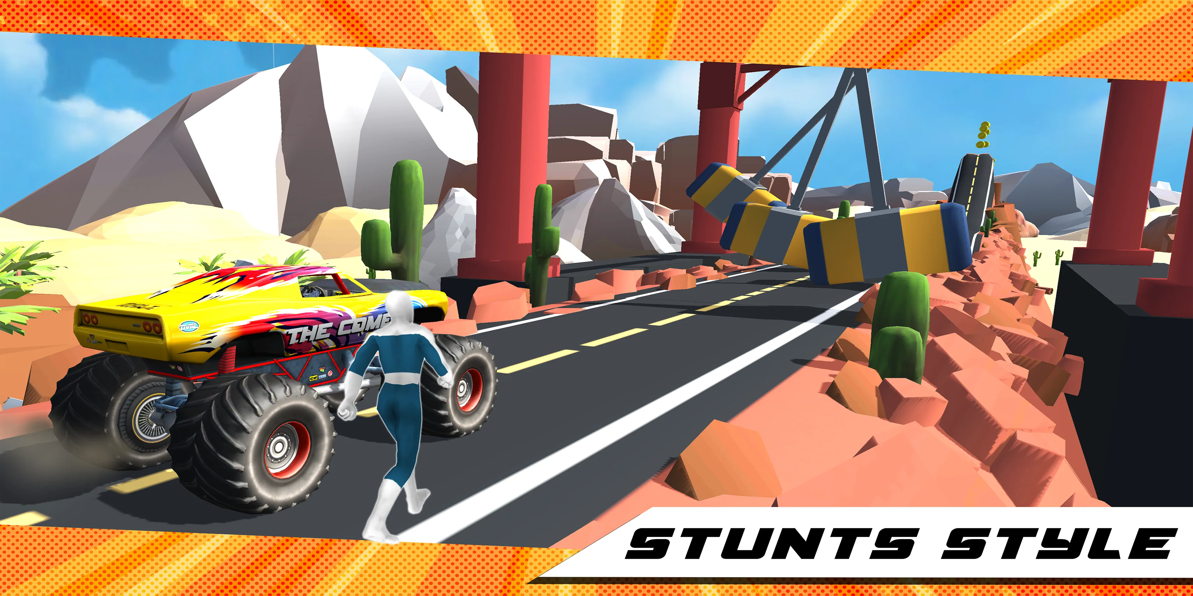 Superhero Mega Ramp Car Stunt | Indus Appstore | Screenshot