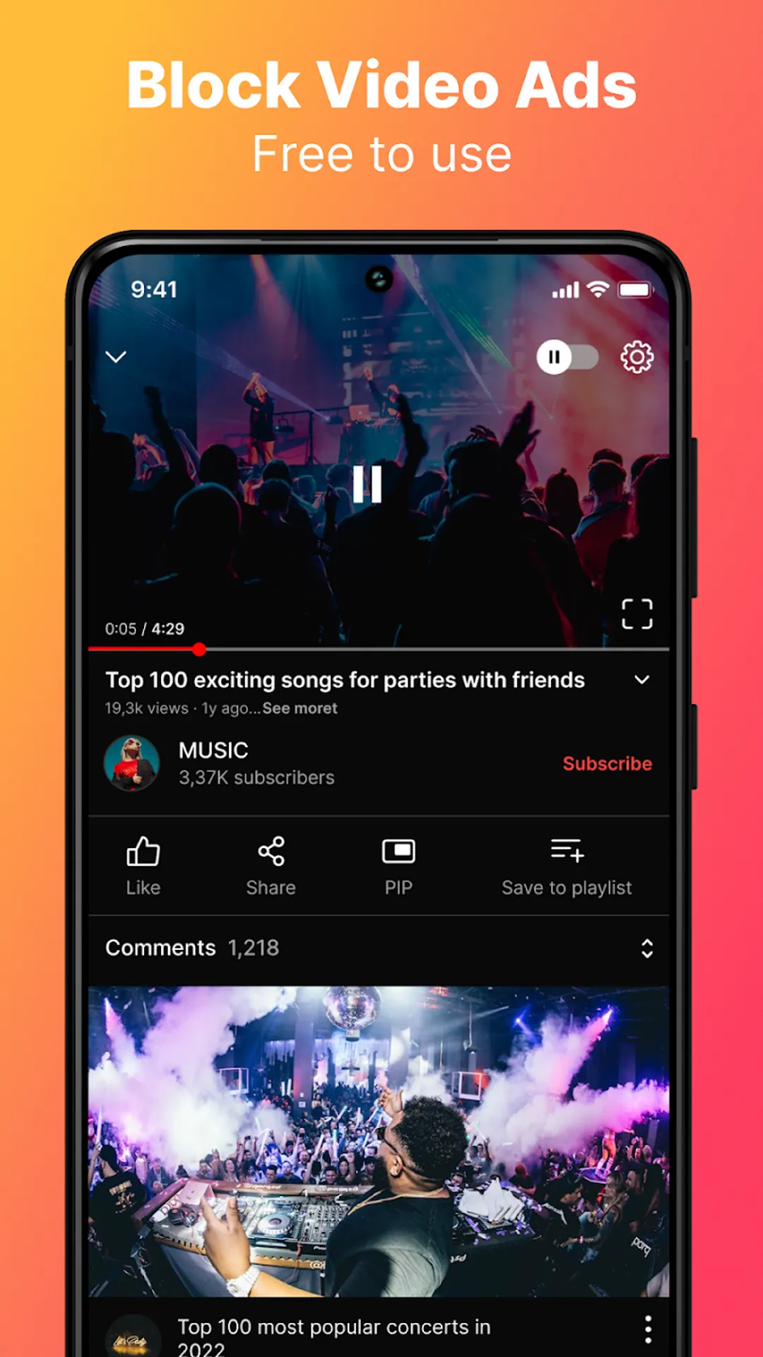 Play Tube - Block Ads on Video | Indus Appstore | Screenshot