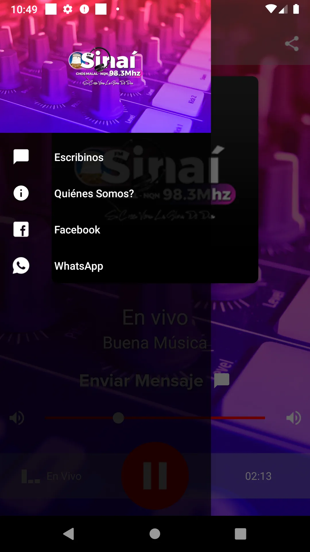 Radio Sinaí 98.3 Mhz | Indus Appstore | Screenshot