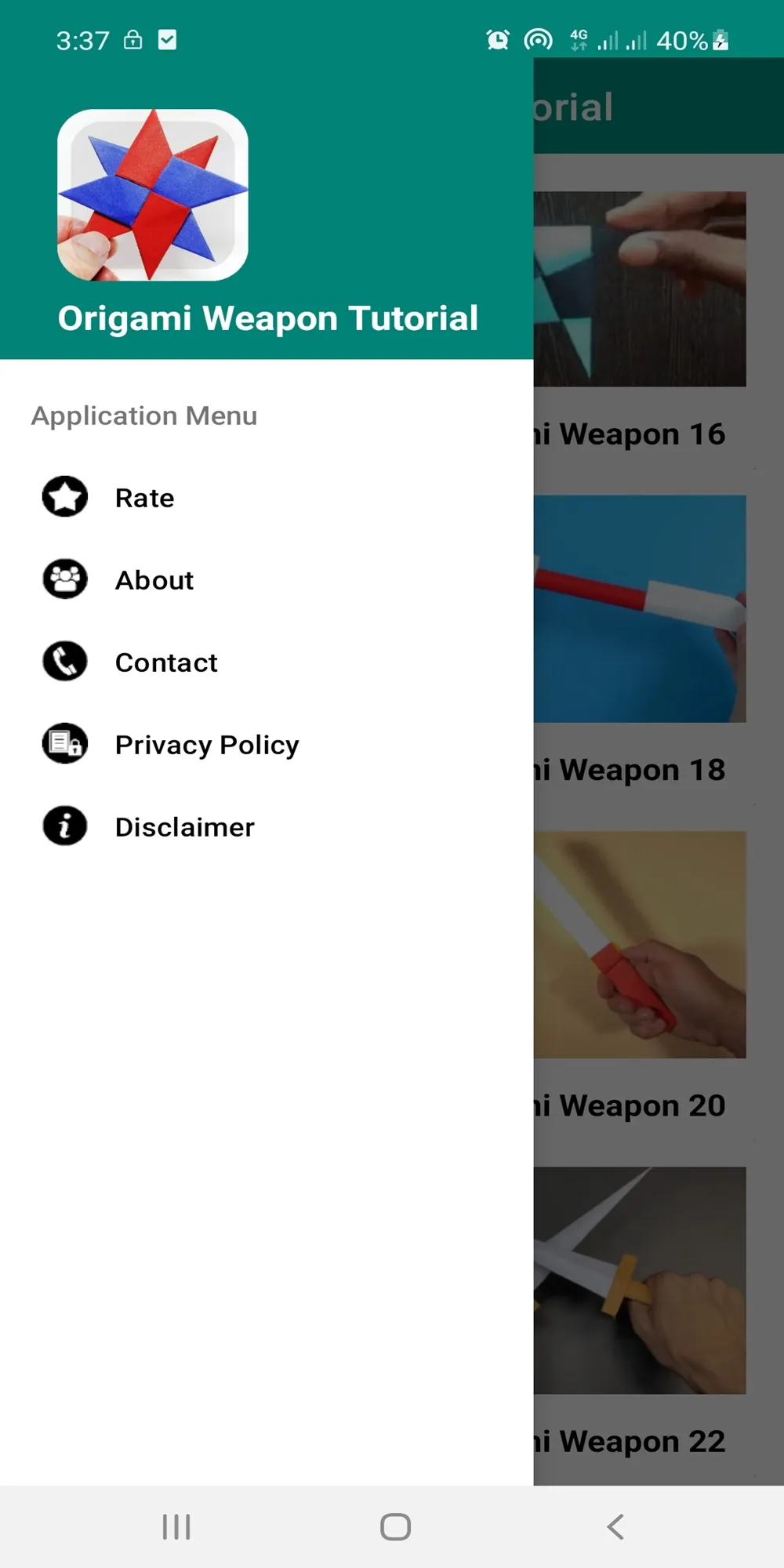 Weapons Paper Origami Easy | Indus Appstore | Screenshot