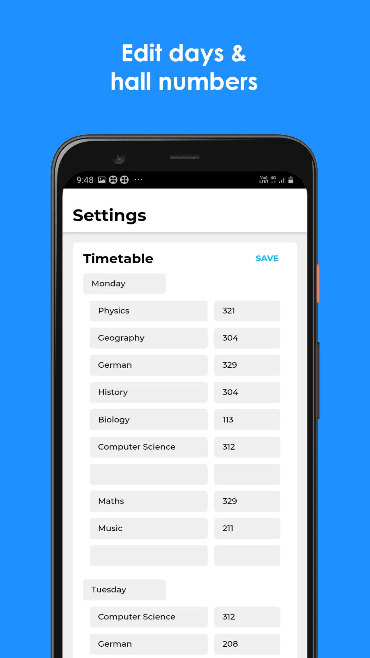 Timetable - School Planner App | Indus Appstore | Screenshot