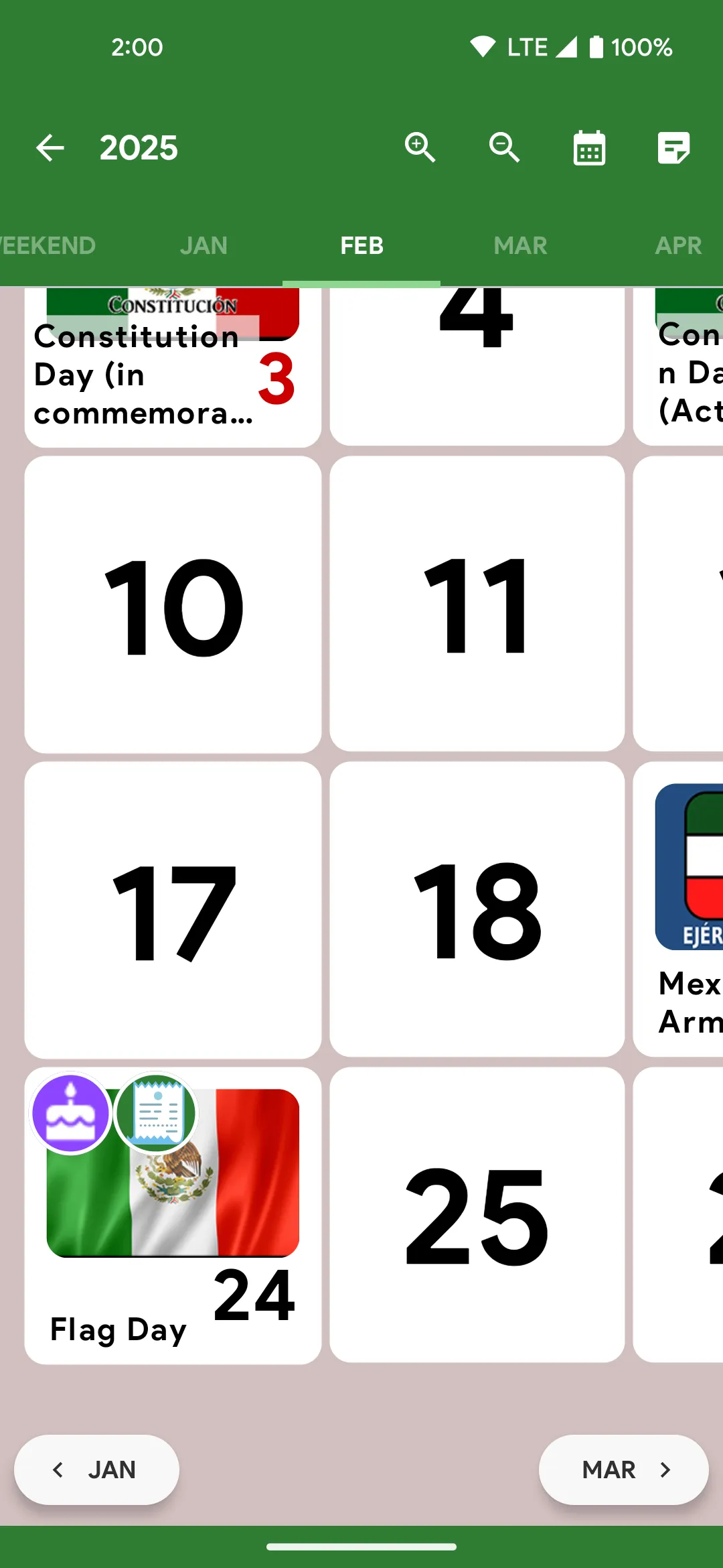 Mexico Calendar | Indus Appstore | Screenshot