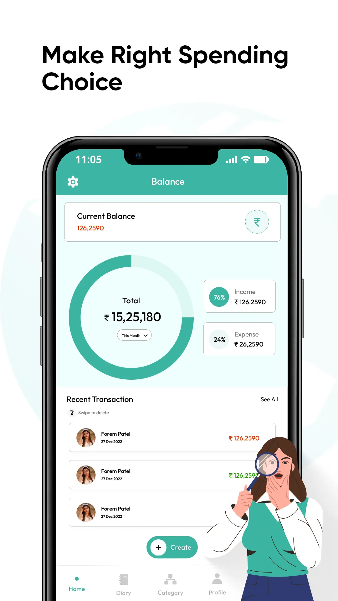 Daily Expenses Manager | Indus Appstore | Screenshot