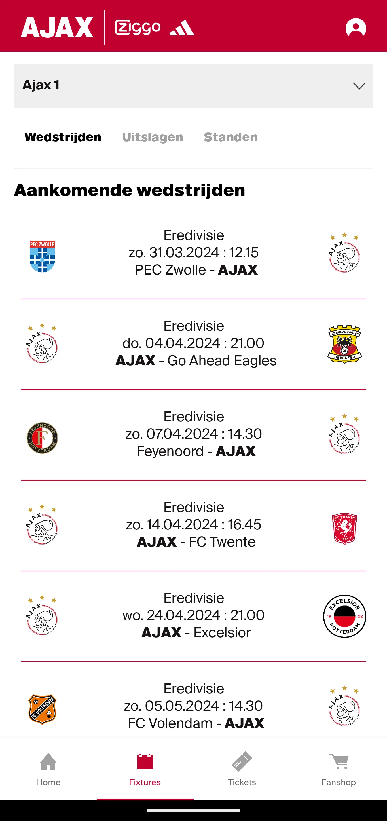 Ajax Official App | Indus Appstore | Screenshot