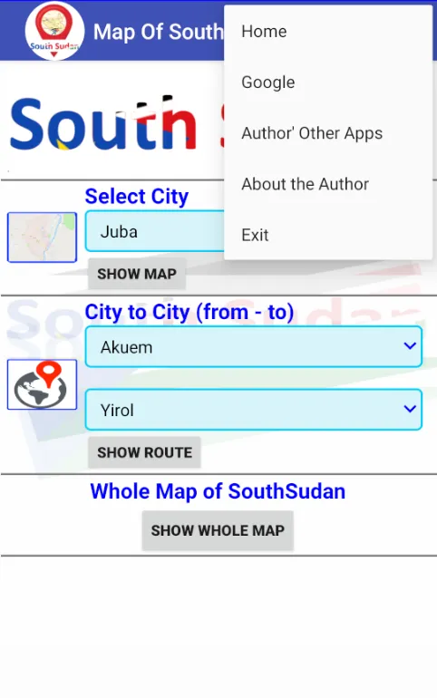 Map Of South Sudan Offline | Indus Appstore | Screenshot