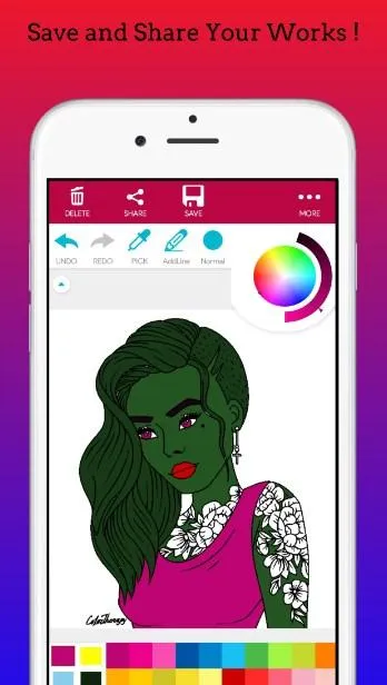 Melanin Girl Coloring Book | Indus Appstore | Screenshot