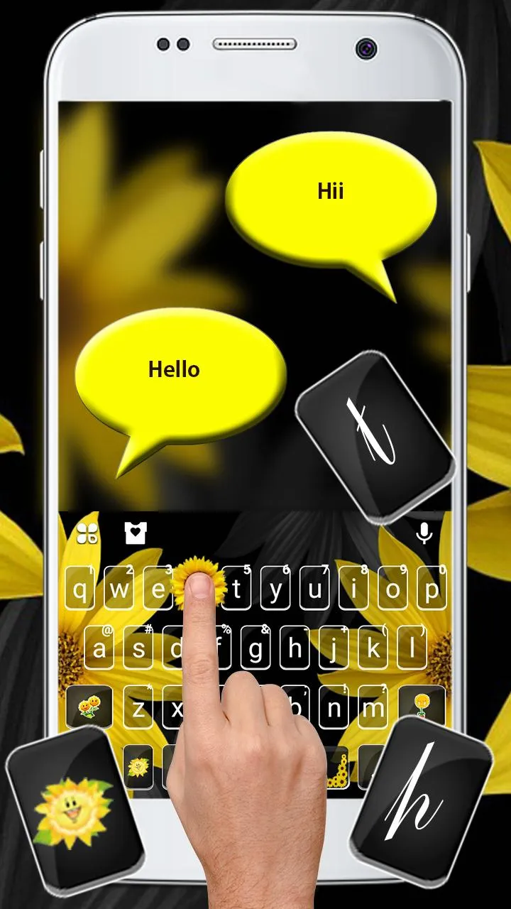 Blossom Sunflower Keyboard The | Indus Appstore | Screenshot