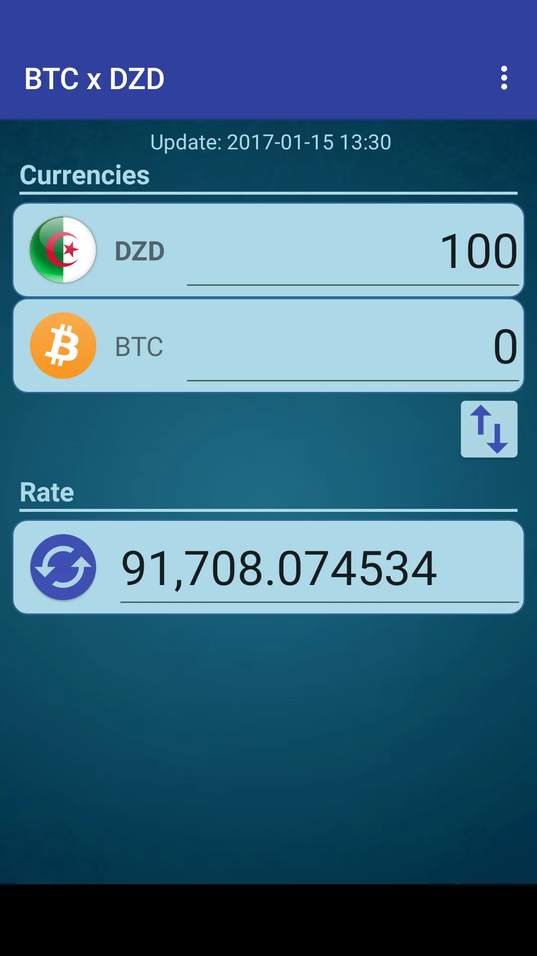 Bitcoin x Algerian Dinar | Indus Appstore | Screenshot