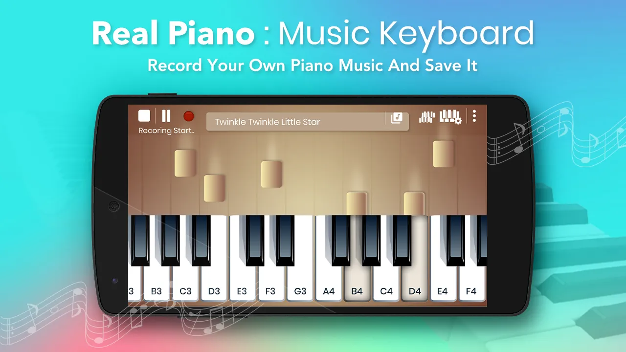 Real Piano : Music Keyboard | Indus Appstore | Screenshot