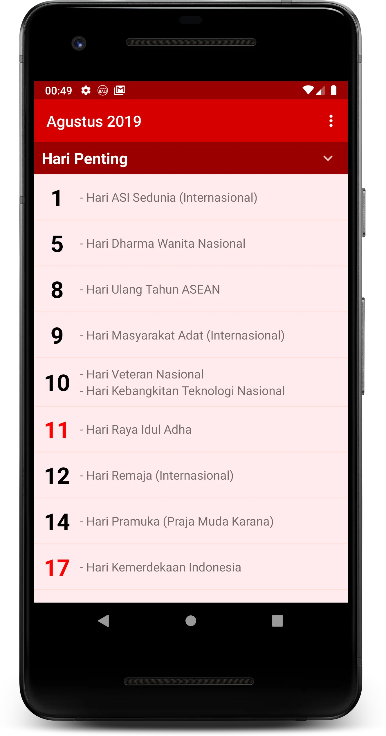 Kalender Indonesia 2024 2025 | Indus Appstore | Screenshot