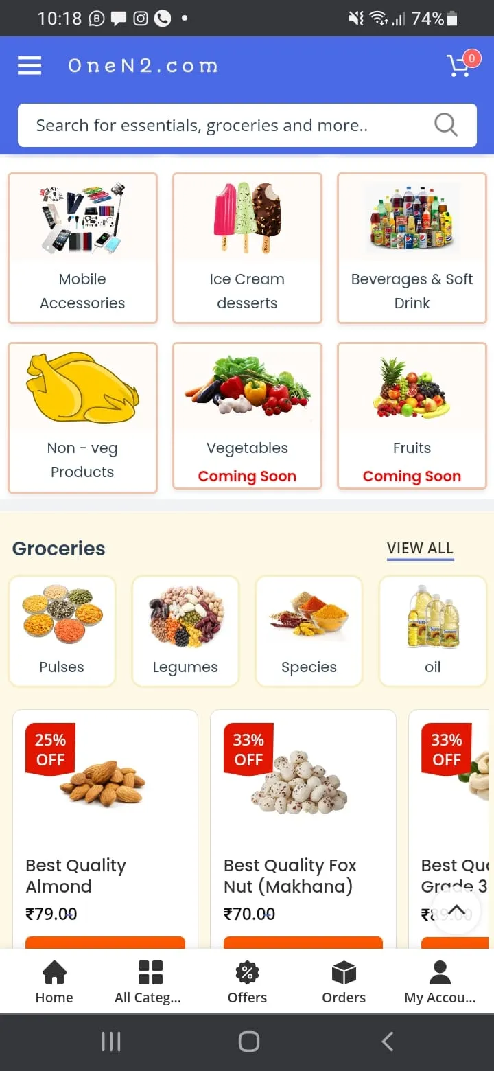 OneN2 | Grocery & Stationery | Indus Appstore | Screenshot