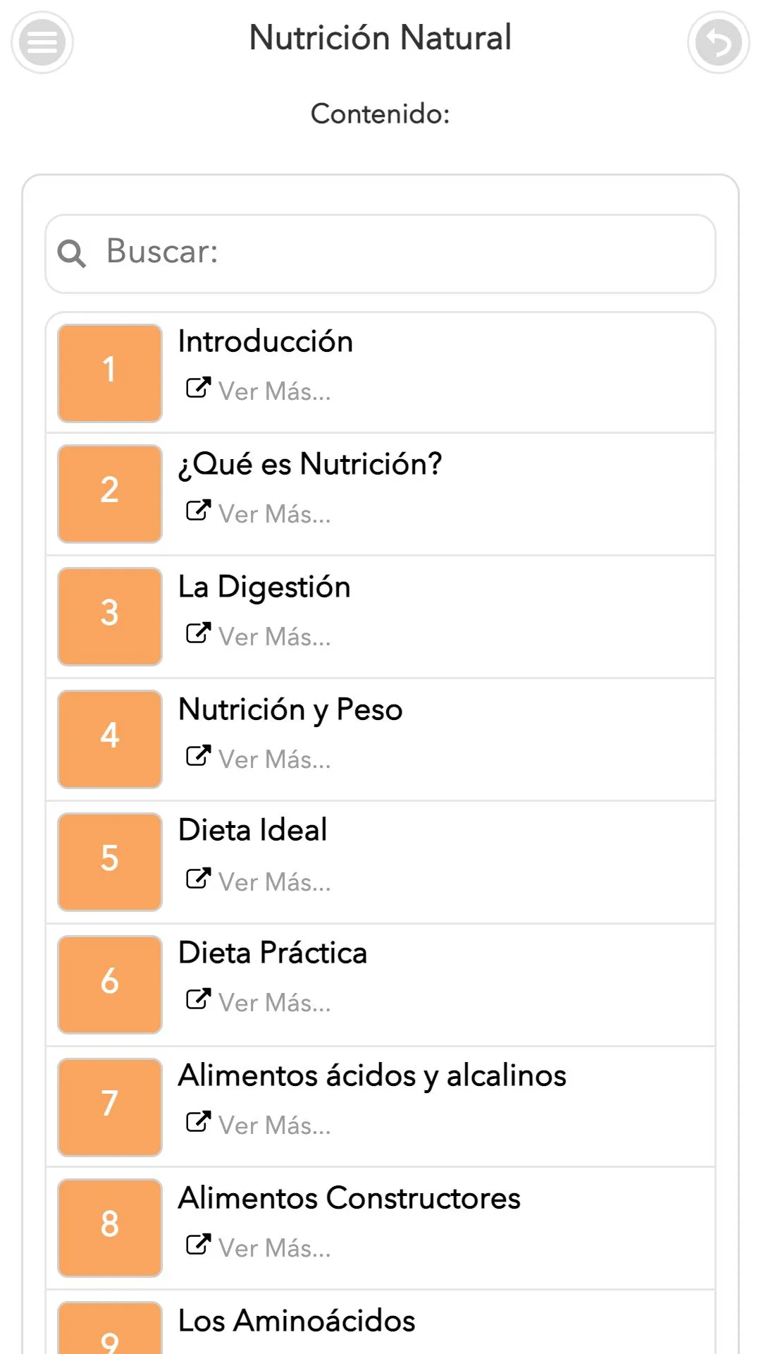 Curso de Nutrición Natural | Indus Appstore | Screenshot