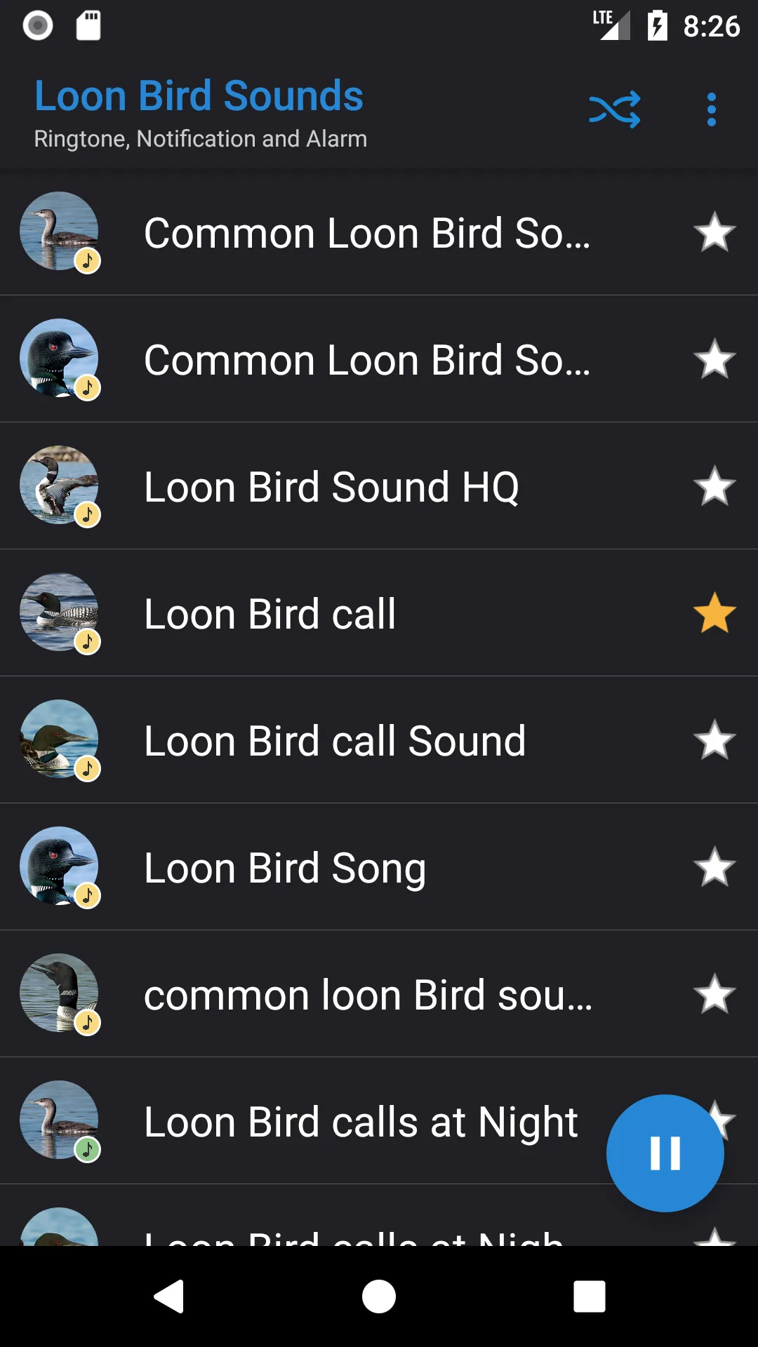 Loon Bird Sounds | Indus Appstore | Screenshot