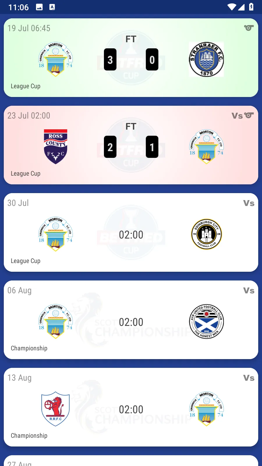 Greenock Morton Fan App | Indus Appstore | Screenshot