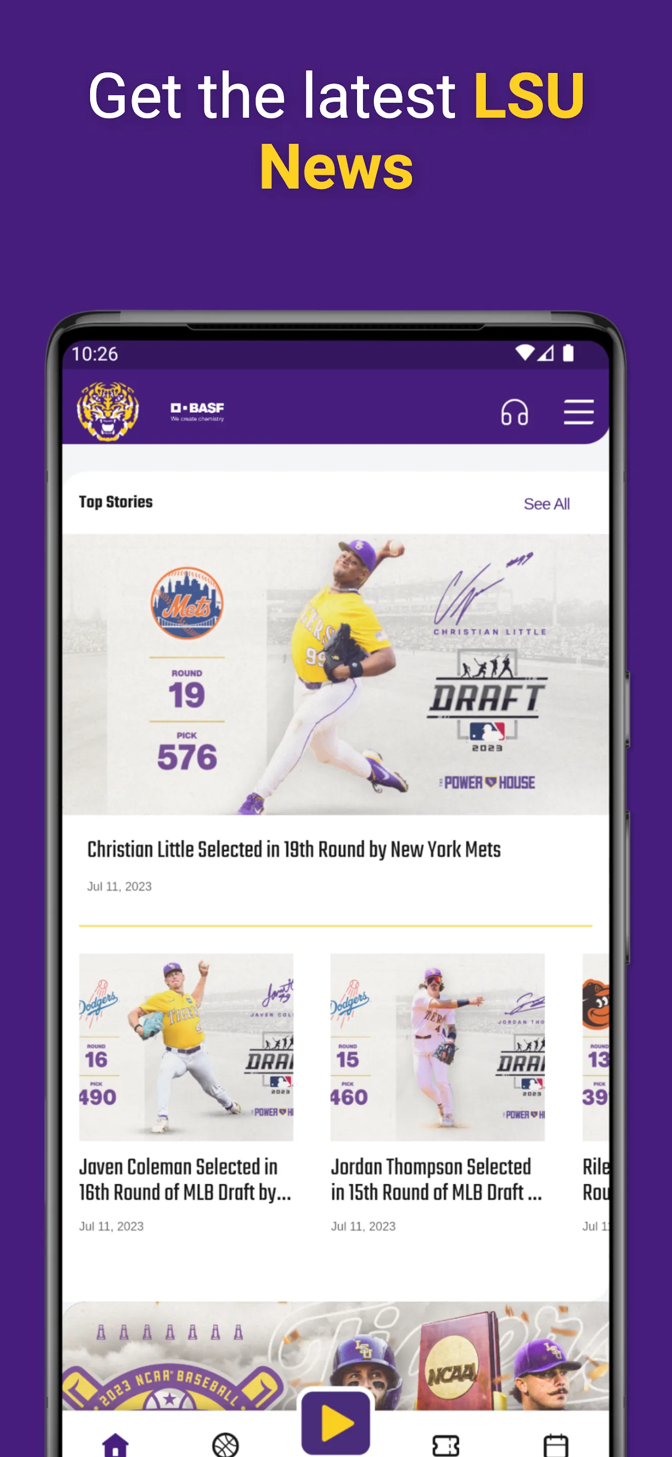 LSU Sports Mobile | Indus Appstore | Screenshot