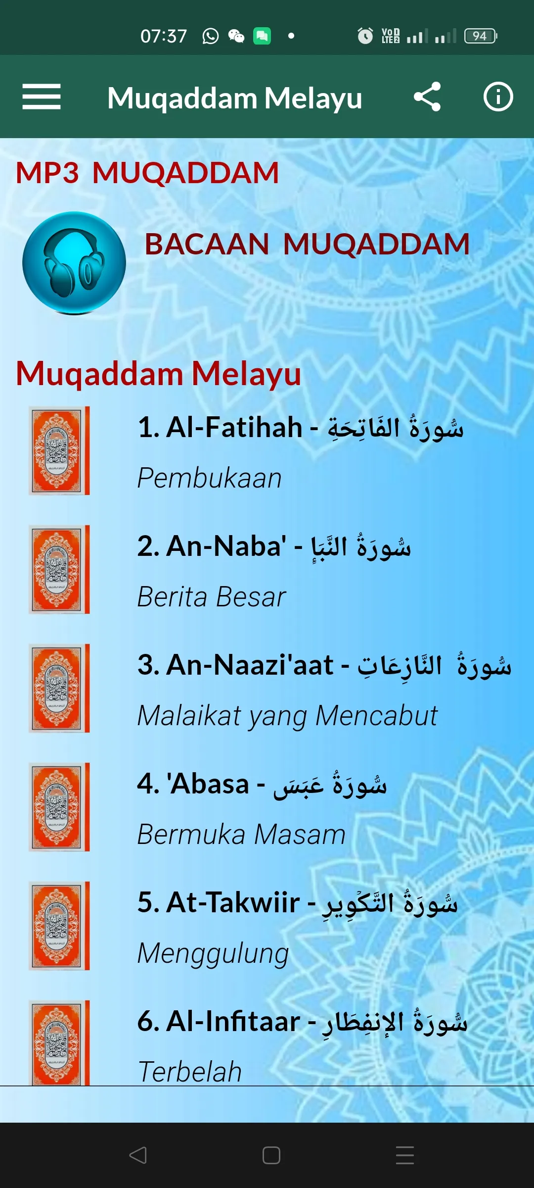 MUQADDAM - Terjemahan Melayu | Indus Appstore | Screenshot