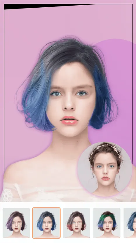 Hair try-on - hair styling | Indus Appstore | Screenshot