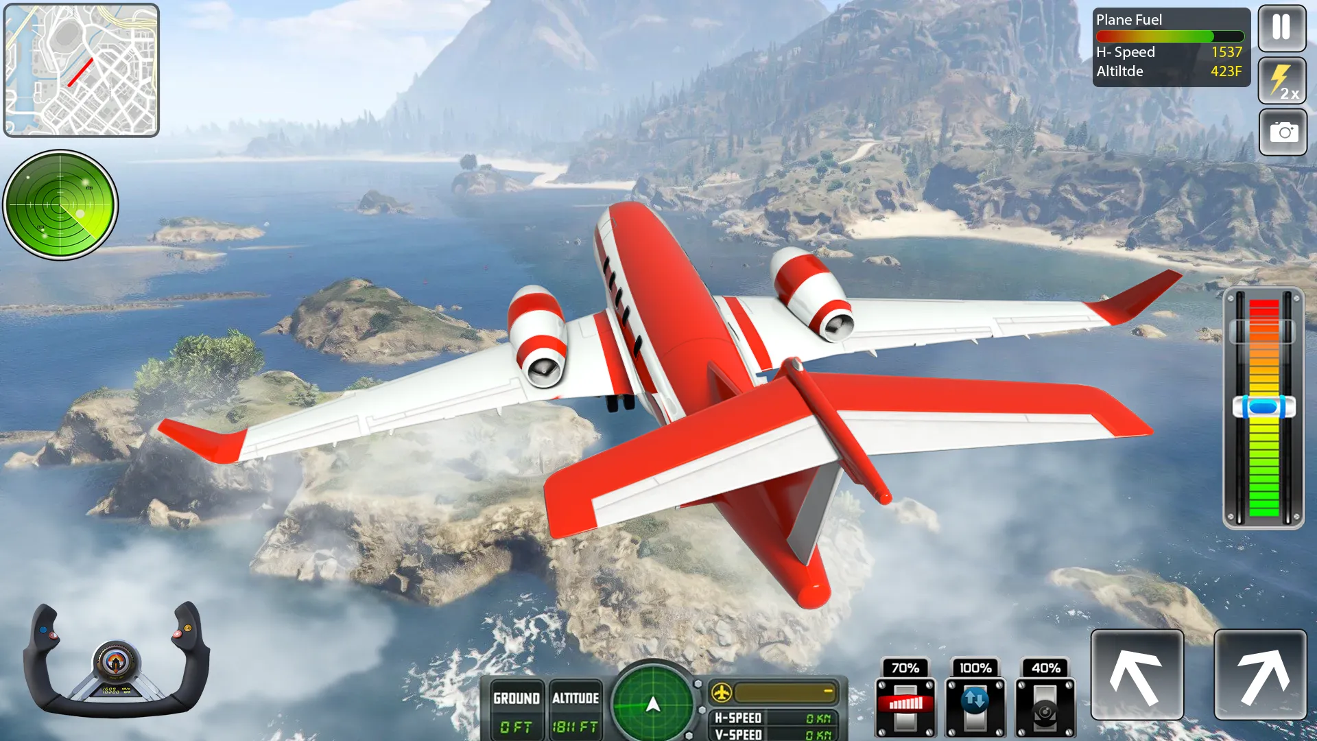 Flying Airplane Pilot Games | Indus Appstore | Screenshot