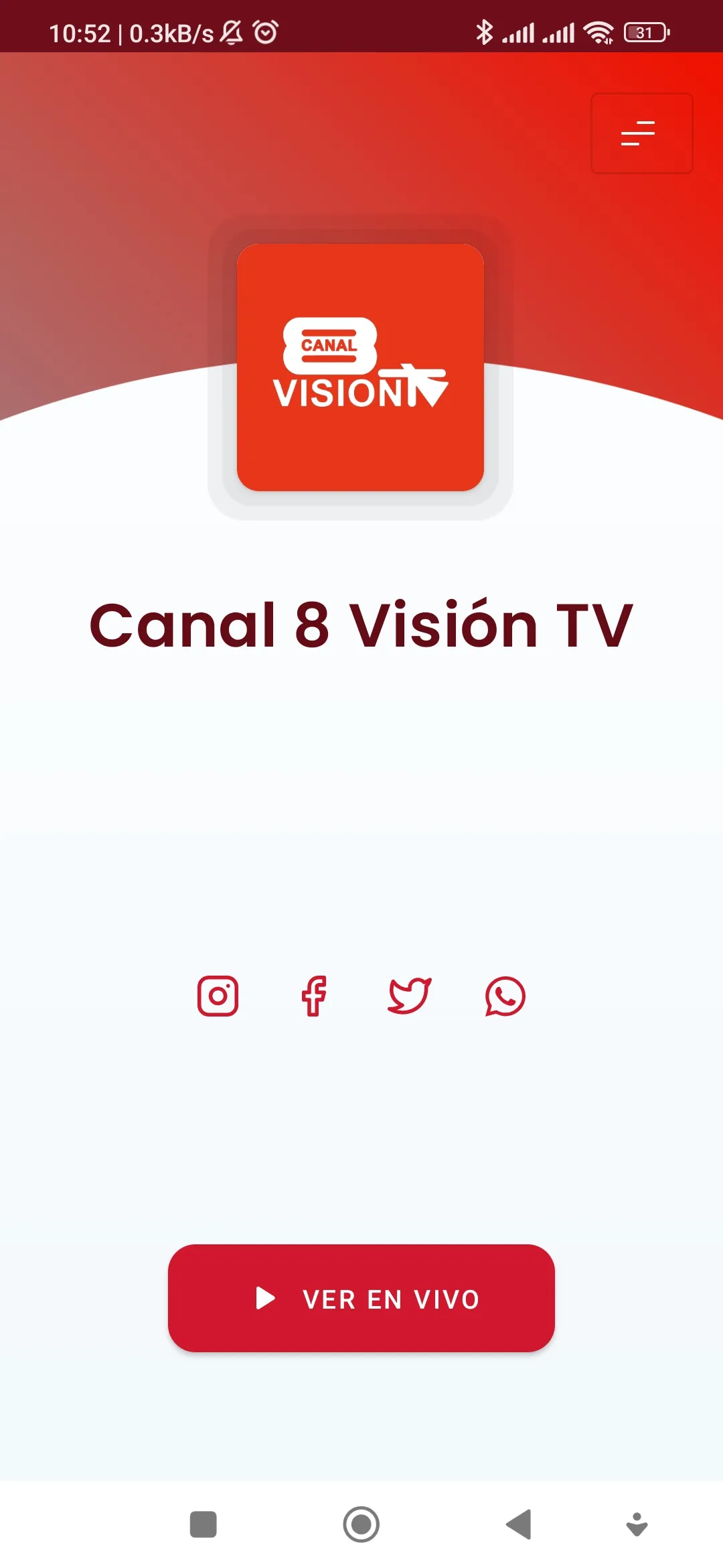 Canal 8 Visión TV | Indus Appstore | Screenshot