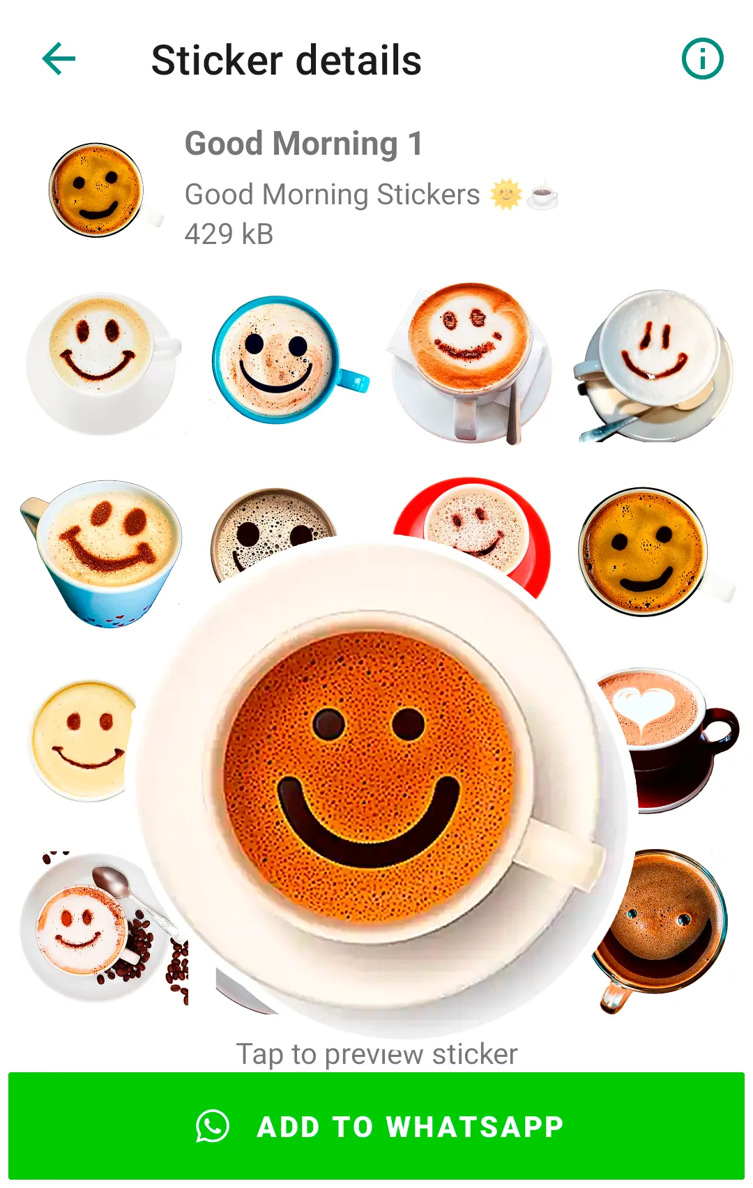 Good Morning Stickers | Indus Appstore | Screenshot