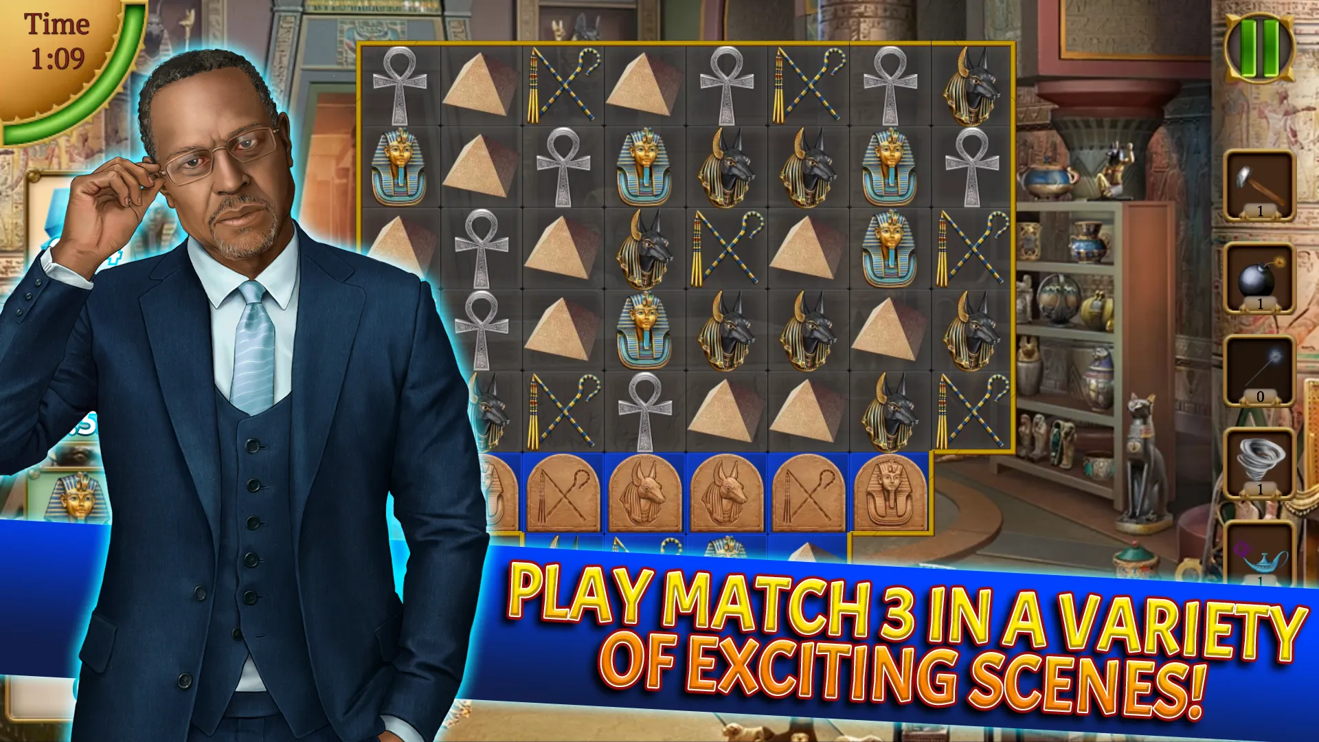 Relic Match 3: Mystery Society | Indus Appstore | Screenshot