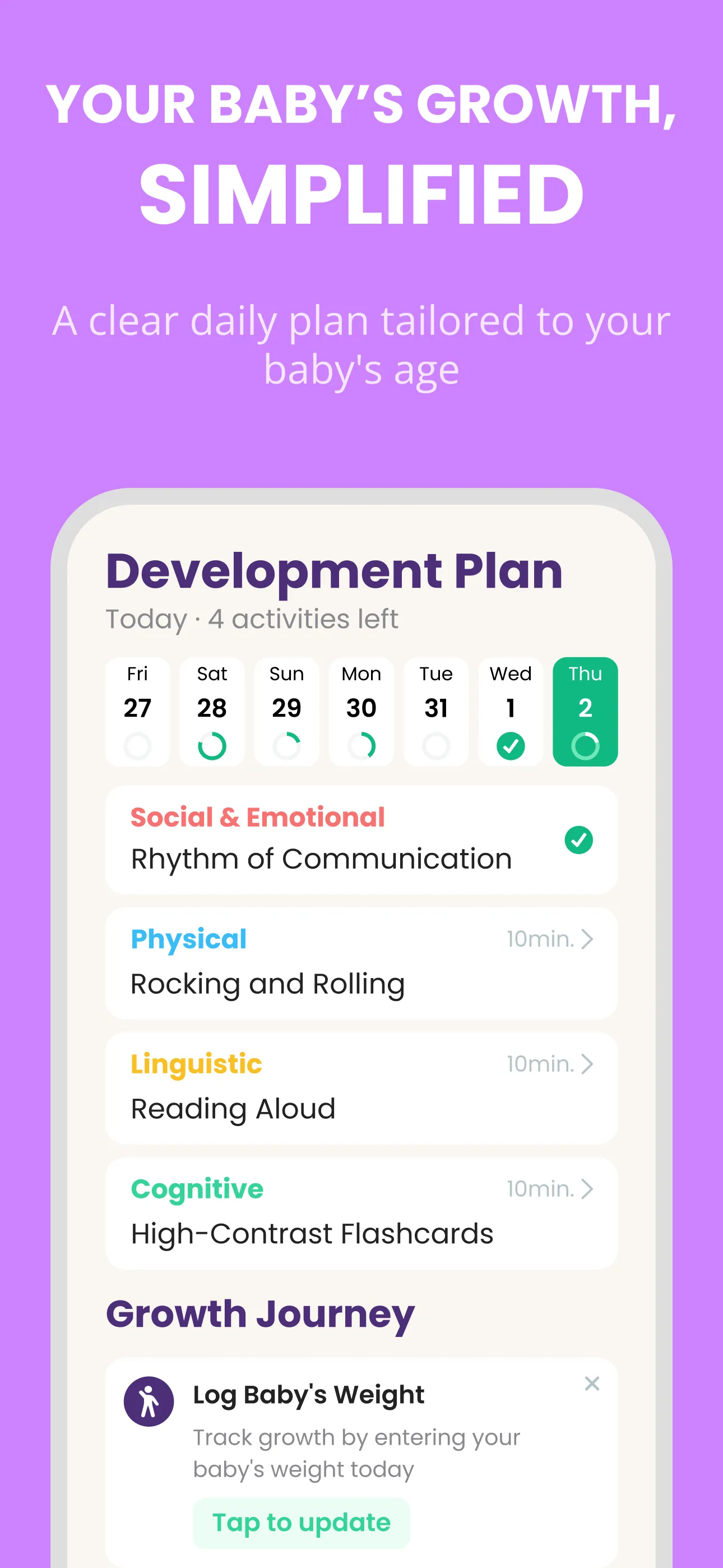 Baby Leap: Milestone Tracker | Indus Appstore | Screenshot