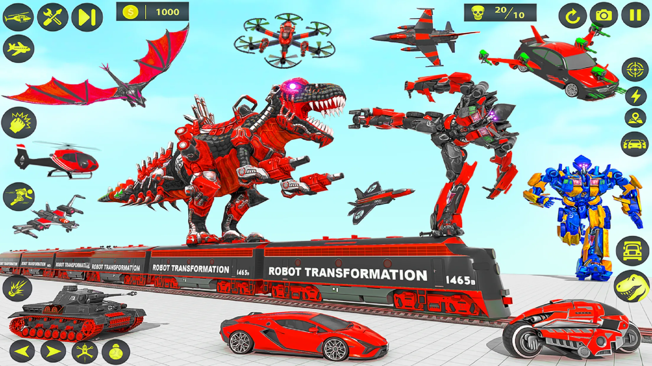 Dino Robot Car Transform Games | Indus Appstore | Screenshot