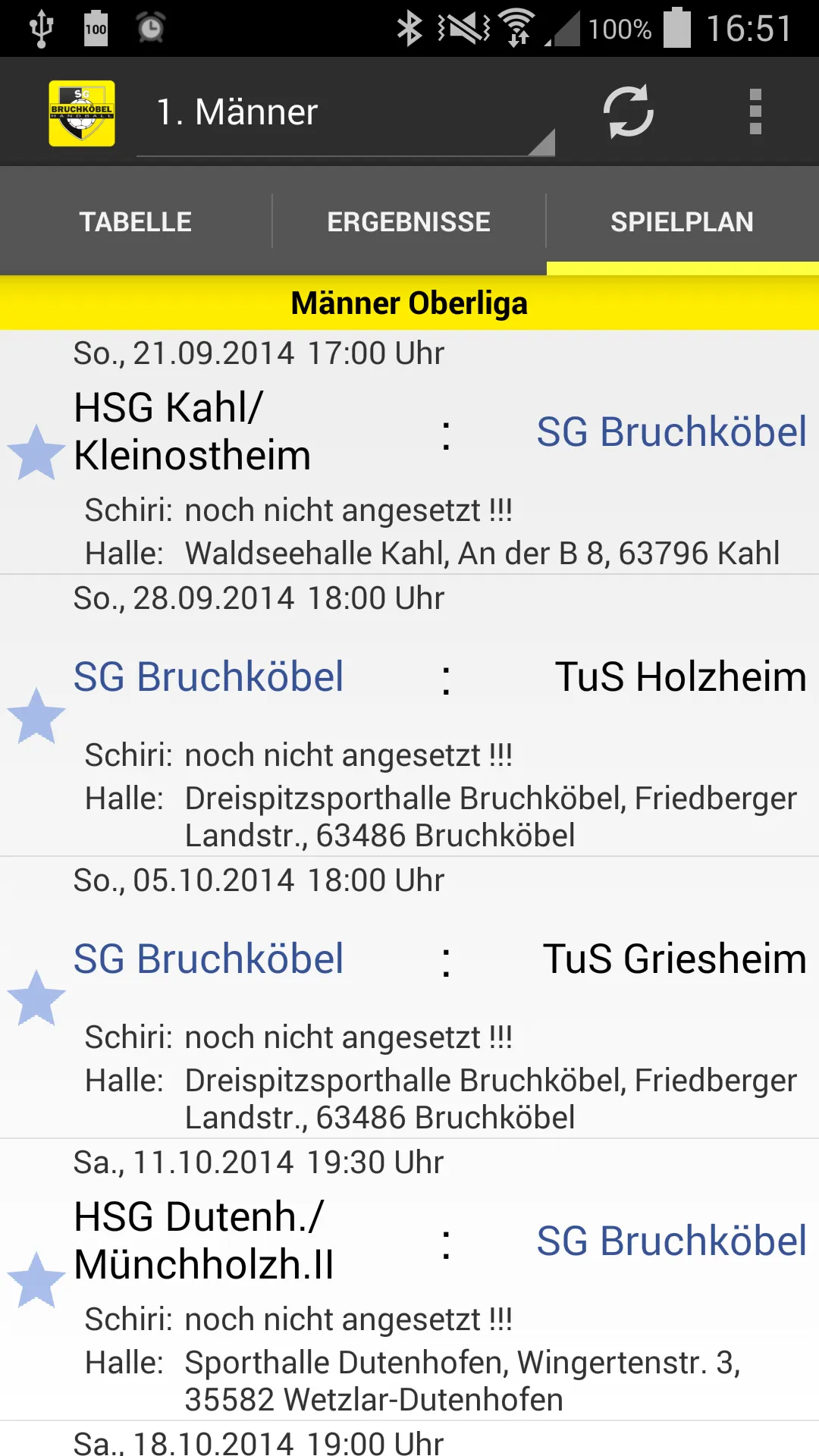 SG Bruchköbel Handball | Indus Appstore | Screenshot