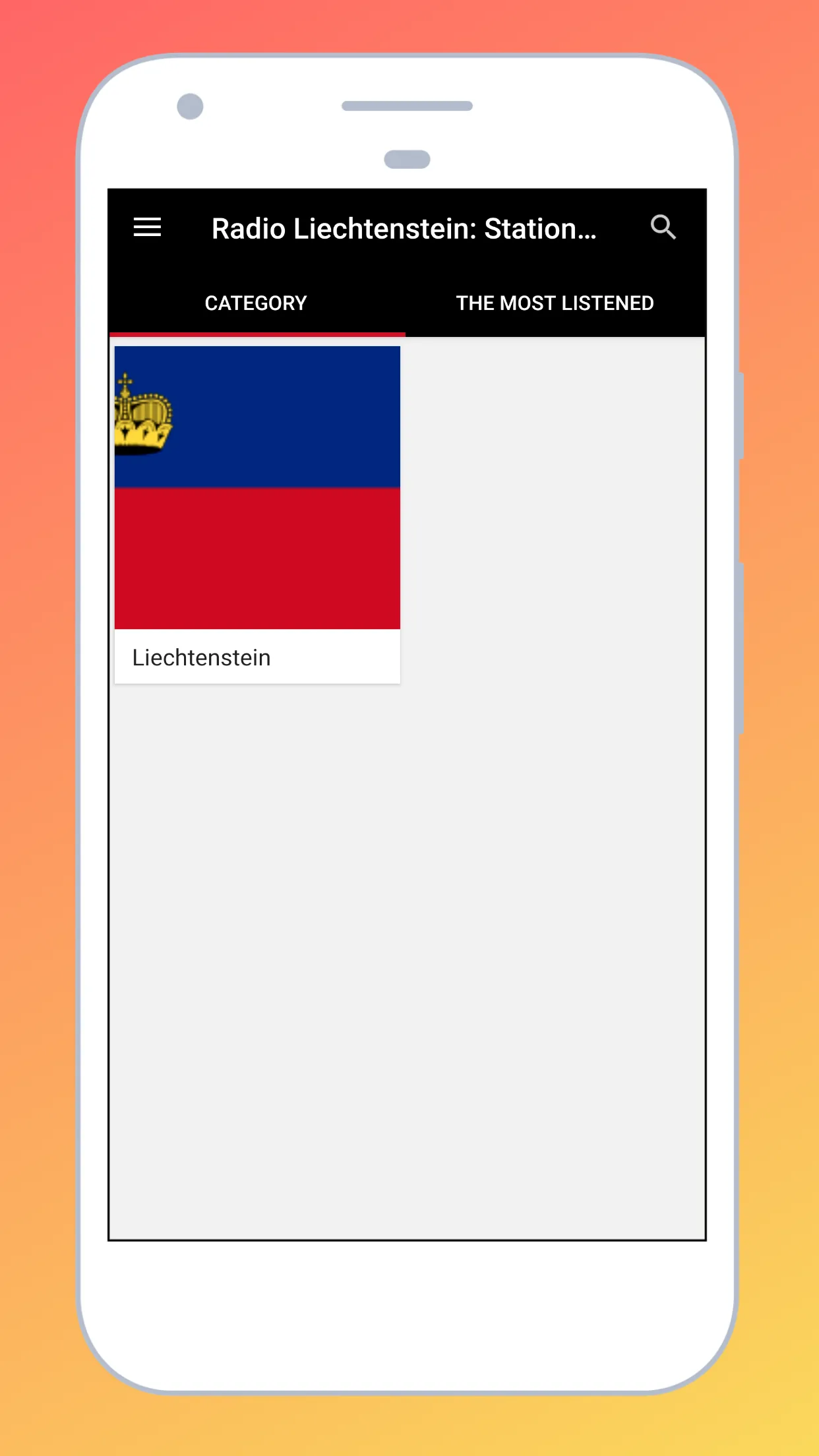 Radio Liechtenstein + Radio FM | Indus Appstore | Screenshot