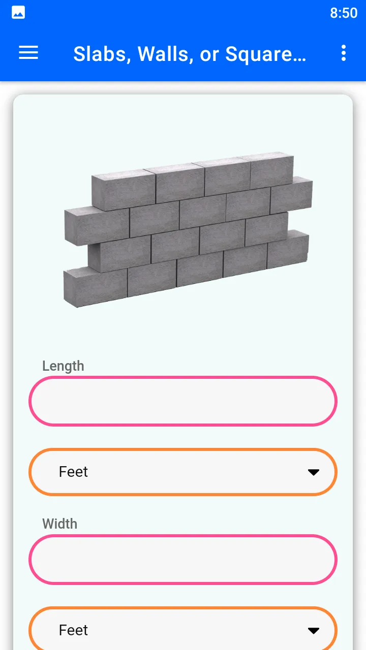 Concrete Mixing Calculator | Indus Appstore | Screenshot