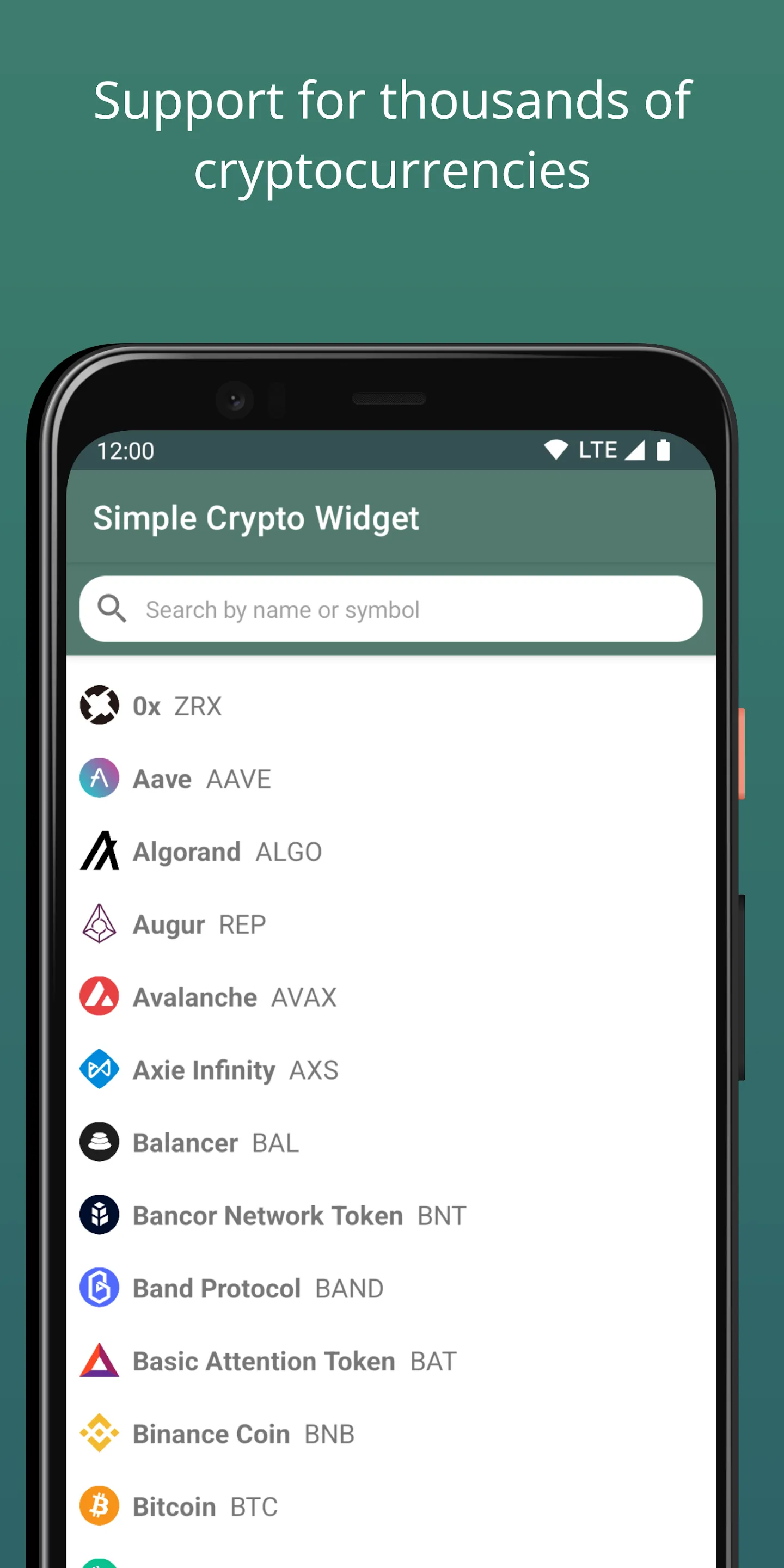 Simple Crypto Widget | Indus Appstore | Screenshot