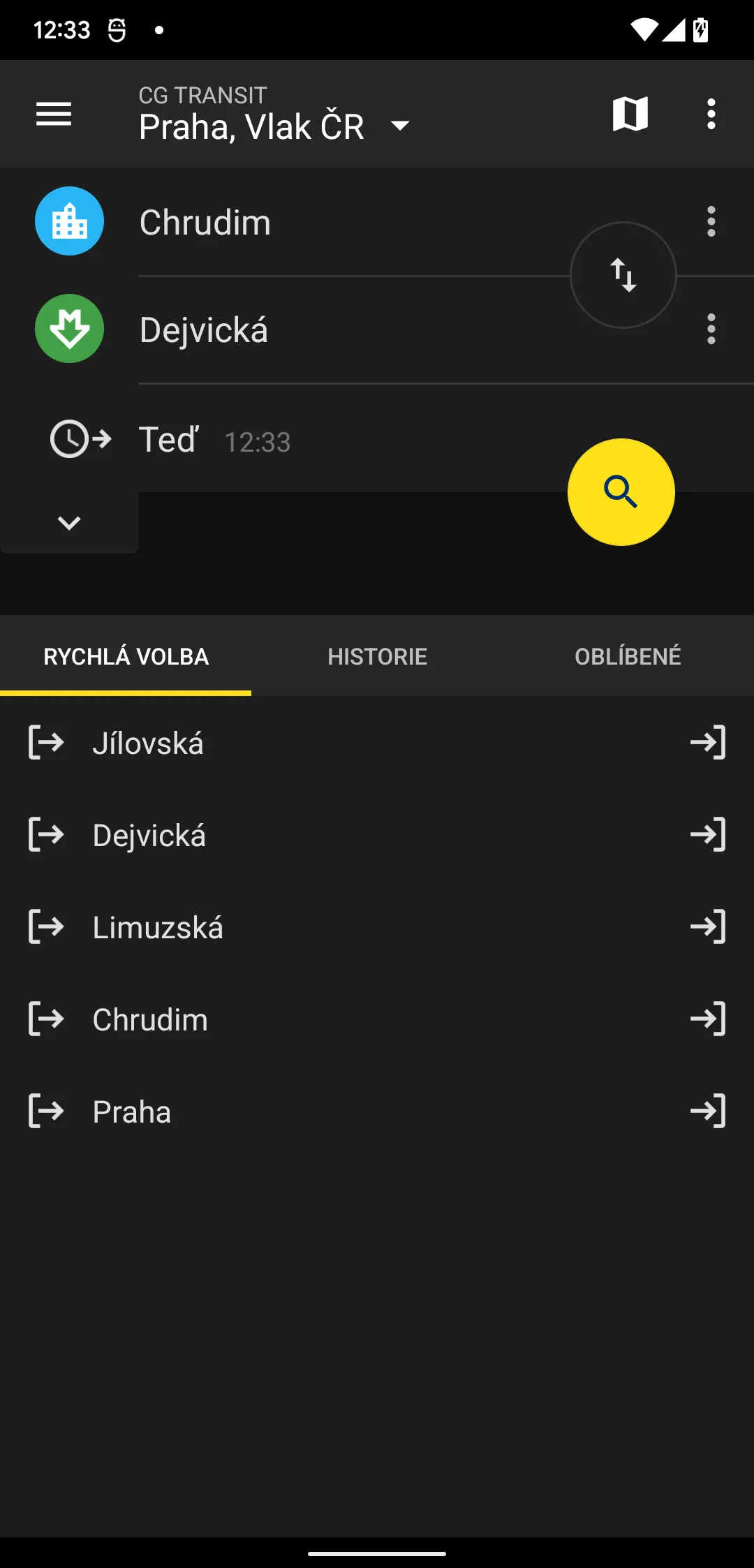 Offline Jízdní řády CG Transit | Indus Appstore | Screenshot