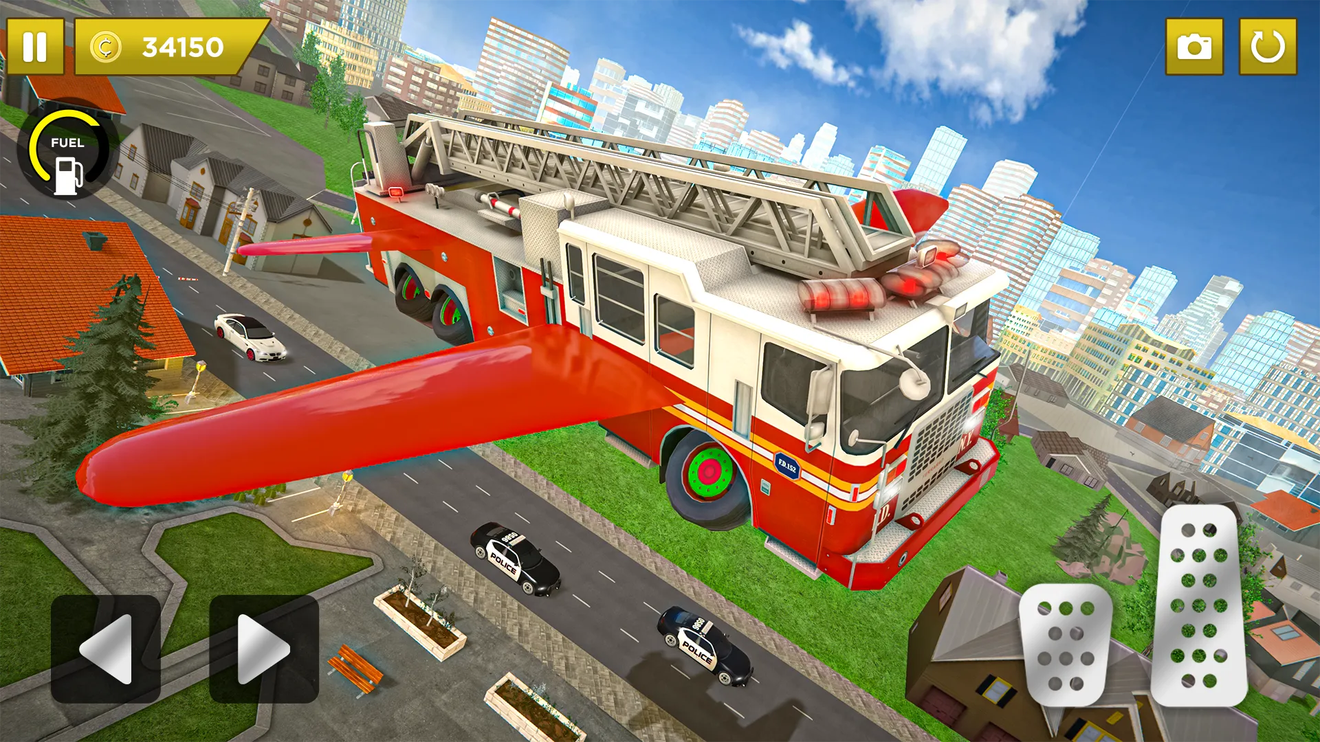 Flying Fire Truck Driving Sim | Indus Appstore | Screenshot