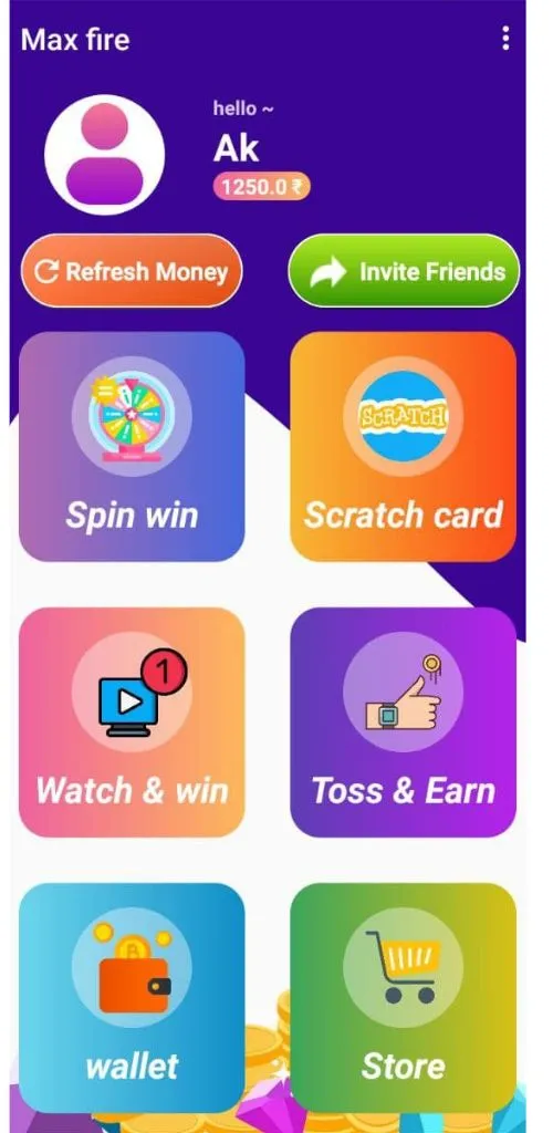 Max Fire  - Diamond Cash Earn | Indus Appstore | Screenshot