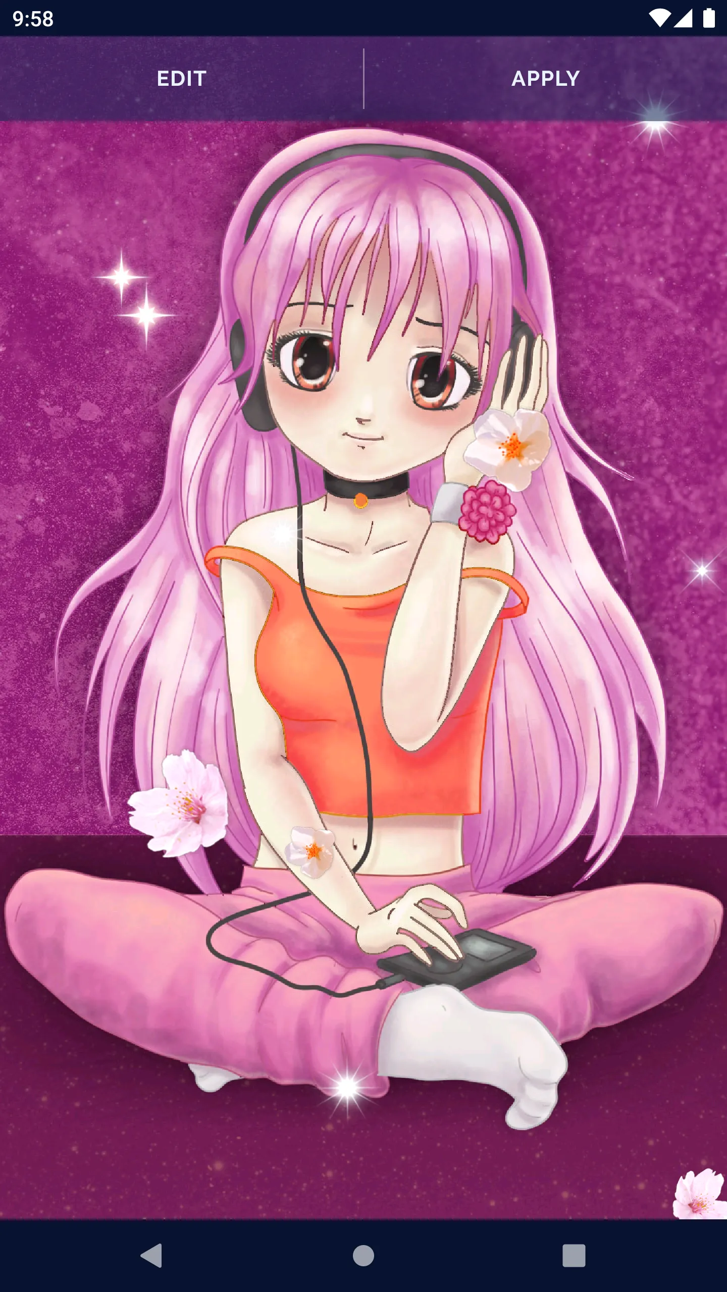 Anime Sakura Live Wallpaper | Indus Appstore | Screenshot