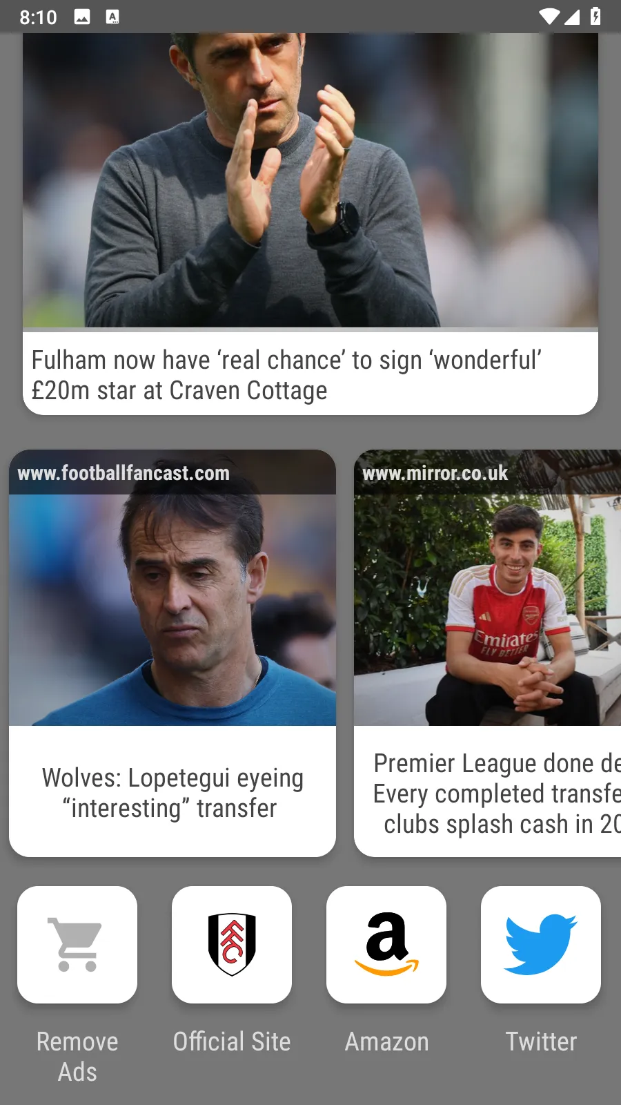 Fulham FC Fan App | Indus Appstore | Screenshot