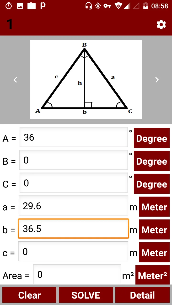 Triangle Calculator and Solver | Indus Appstore | Screenshot